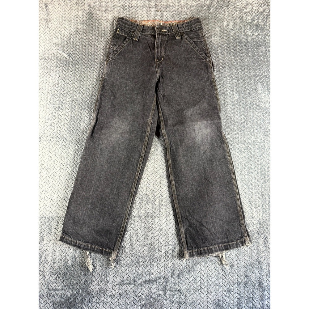 Levi's Carpenter Jeans Womens 12‎ Gray Denim Cotton Wide Leg Workwear Utility